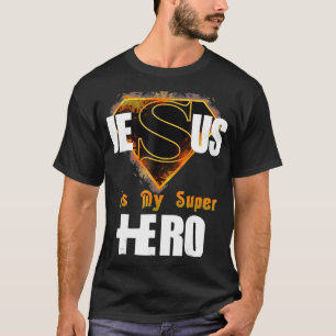 Camiseta Jesus Baseado Na Fé legal É Meu Super Herói