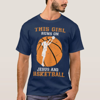 Camiseta Jesus Basquete Dando Presentes Cristãos Menina