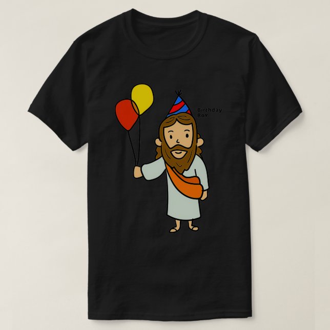 Camiseta Jesus Birthday Boy (Frente do Design)