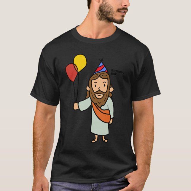 Camiseta Jesus Birthday Boy Christmas (Frente)