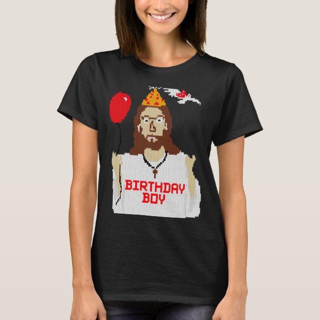 Camiseta Jesus Birthday Boy Christmas Essential T Shirt  (Frente)