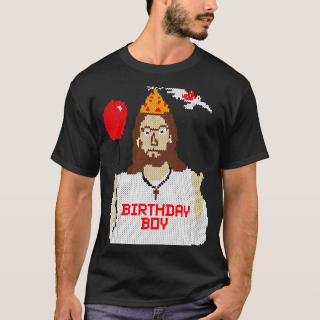 Camiseta Jesus Birthday Boy Christmas Essential T Shirt  (Frente)