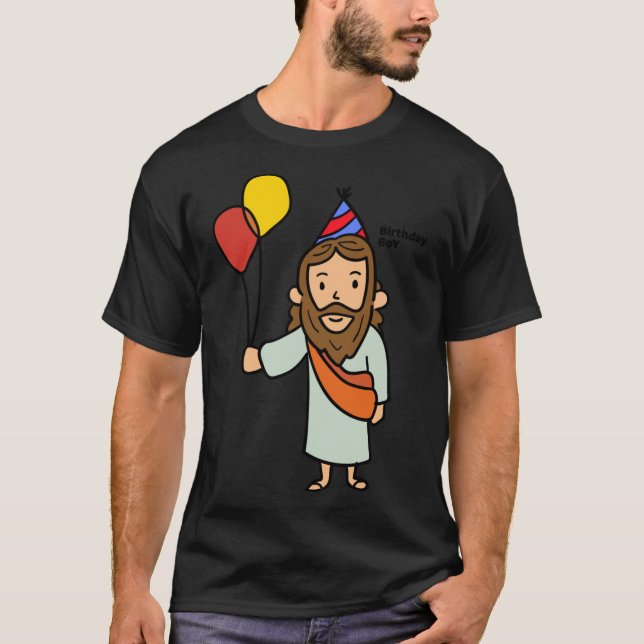 Camiseta Jesus Birthday Boy Essential T-Shirt (Frente)