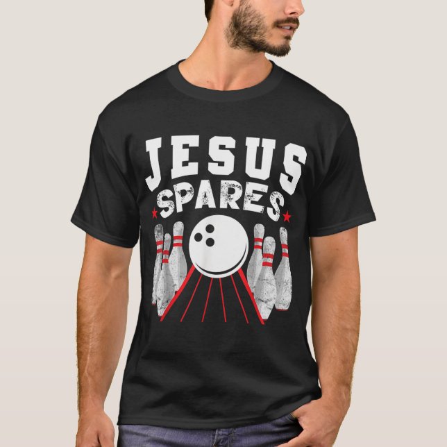 Camiseta Jesus Boliches Cristãs Engraçadas (Frente)