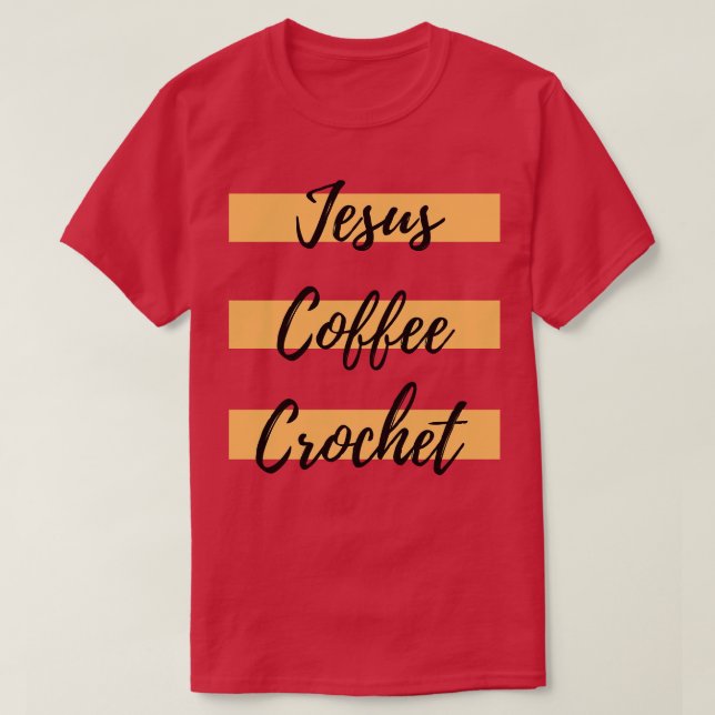 Camiseta Jesus Café Crochet (Frente do Design)