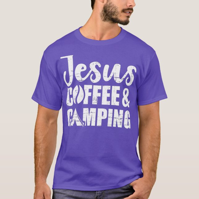 Camiseta Jesus Café e Acampamento (Frente)