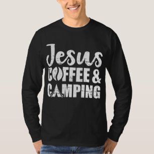 Camiseta Jesus Café e Acampamento