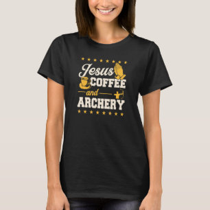 Camiseta Jesus Café e Arco e Flecha Arqueiro Cristão