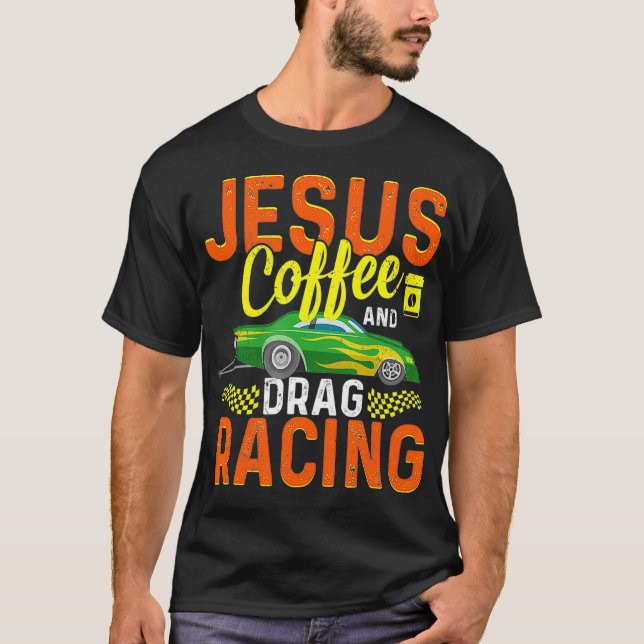 Camiseta Jesus Café E Corrida De Arrasto (Frente)