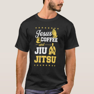 Camiseta Jesus Café E Jiu Jitsu No Natal Do Brasil