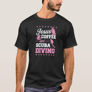 Camiseta Jesus Café E Mergulho Cristão Divemaster