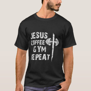 Camiseta Jesus Café Ginásio Treino Cristão Levantamento de