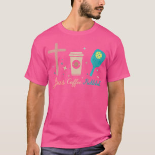 Camiseta Jesus Café Pickleball Christian Funny