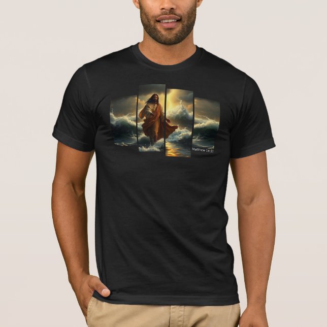 Camiseta Jesus Caminhando Sobre a Água (Frente)
