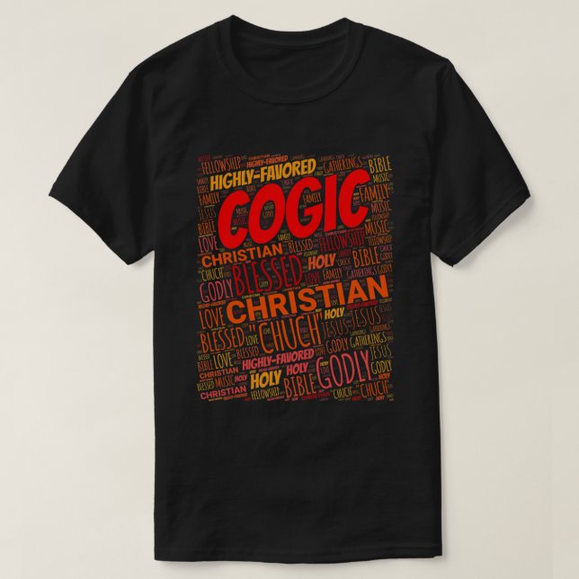 Camiseta Jesus Celebra a Igreja Cristã COGIC 84 Christia (Frente do Design)