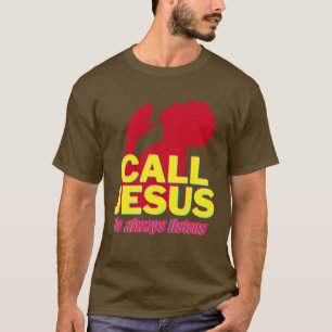 Camiseta Jesus Chamando Oração de Presentes Cristãos