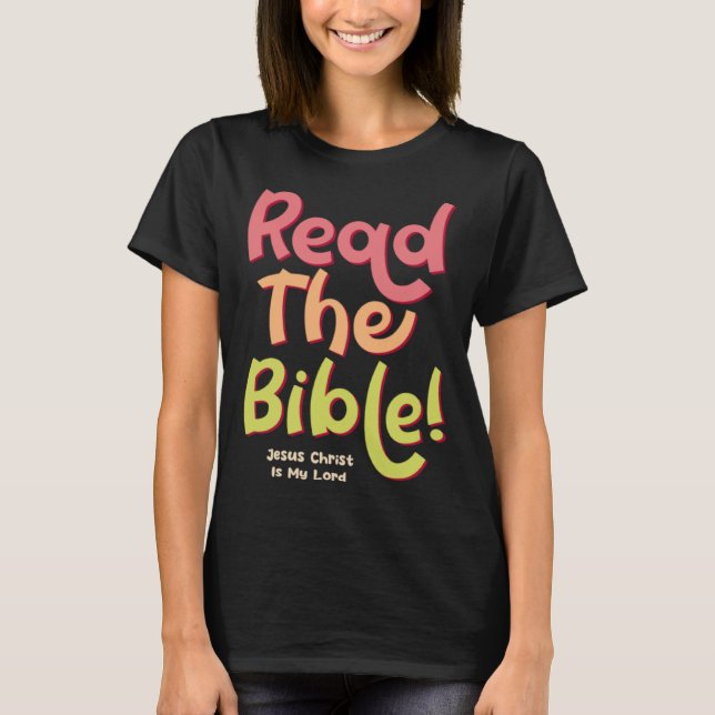 Camiseta Jesus Christ Bible Study God Christian Faith (Frente)