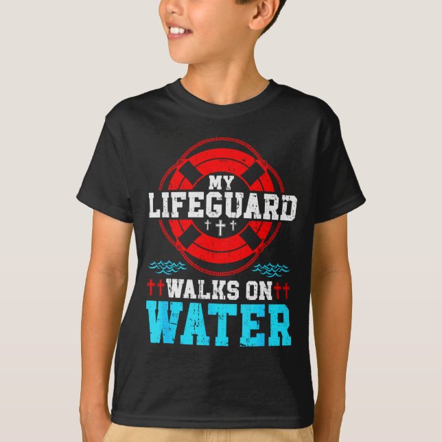 Camiseta Jesus Christ Christian My Walks On Water  (Frente)
