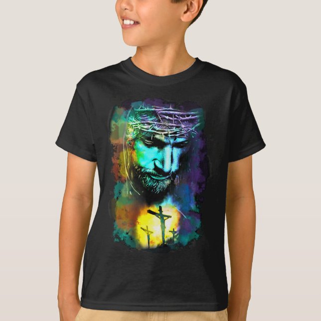 Camiseta Jesus Christ Cross Religious Cture Christian Art P (Frente)