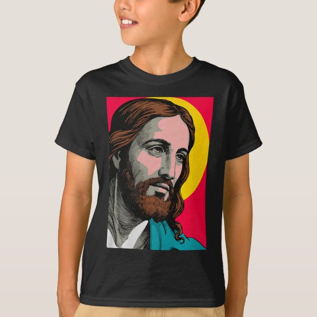 Camiseta Jesus Christ P Art Religious Easter &amp; Christma (Frente)
