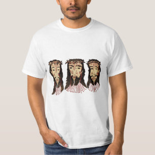 Camiseta Jesus Christ Thorn Crown Folk art Painting