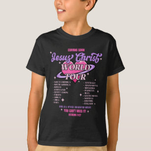 Camiseta Jesus Christ World Tour Chegando Em Breve Você Não