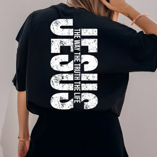 Camiseta Jesus Christan Religious Faith Bible Verse Church