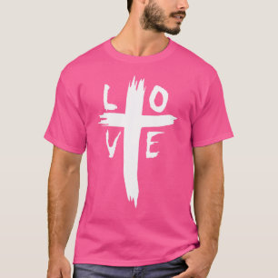 Camiseta Jesus Christian Love cruza Deus Bíblia religiosa C