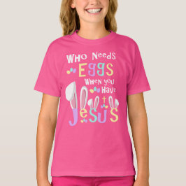 Camiseta Jesus - Coelhinho da Páscoa| Páscoa de raparigas