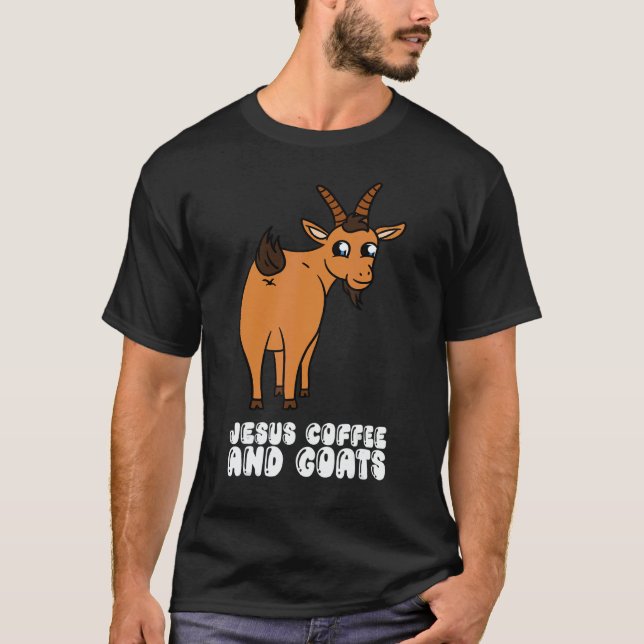 Camiseta Jesus Coffee And Goats (Frente)