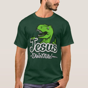 Camiseta Jesus Colorido é o jovem cristão de Dino Mite Kid