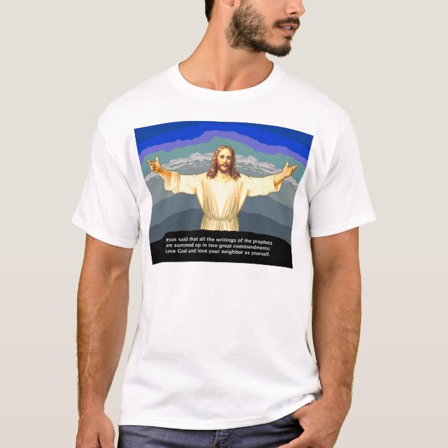Camiseta Jesus comanda (o TAMANHO SELETO) (Frente)