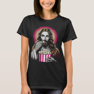 Camiseta Jesus comendo pipoca!