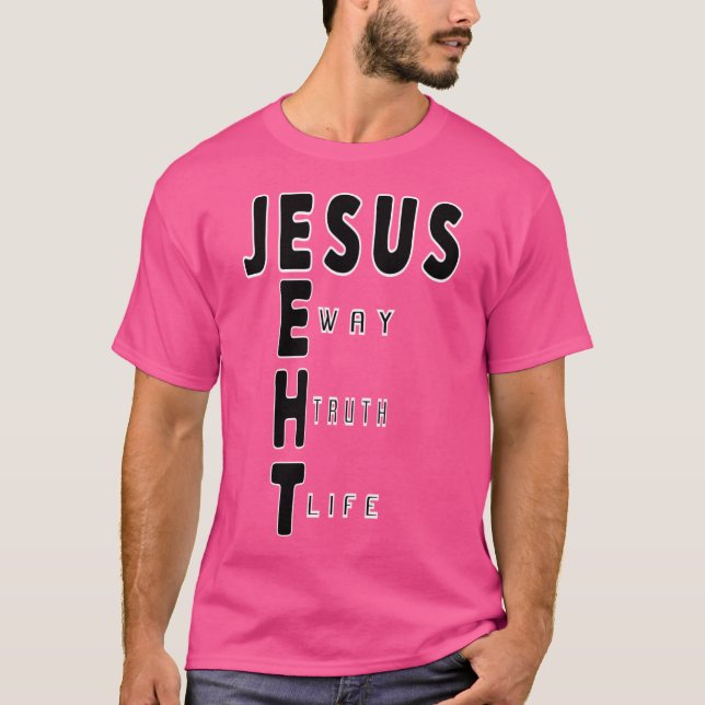 Camiseta Jesus Como A Verdade A Vida (Frente)