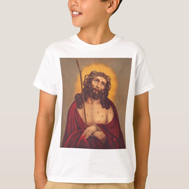 Camiseta Jesus Coroado de Espinhos Arte Dolorosa (Frente)