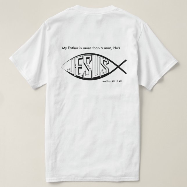 Camiseta Jesus Cristão (Verso do Design)