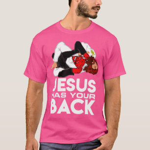 Camiseta Jesus cristão de Jiu Jitsu tem o seu apoio