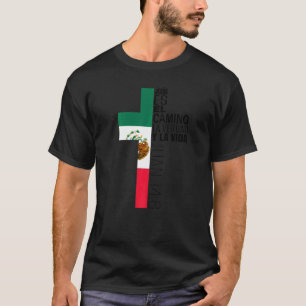 Camiseta Jesus Cristão Espanhol Homens Pai Mãe Bandeira Mex