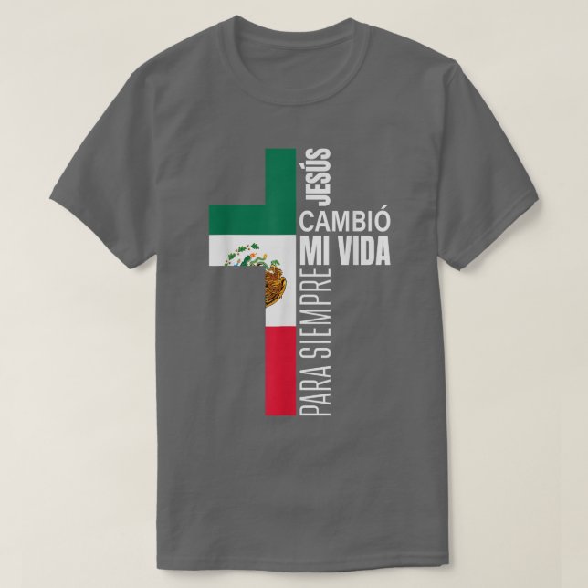Camiseta Jesus, cristão espanhol, presente, Pai Dia de os p (Frente do Design)
