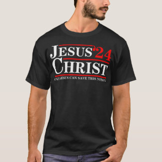 Camiseta Jesus Cristo 2024 Só Jesus Pode Salvar Esta Nação