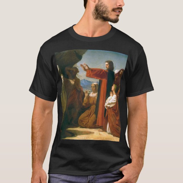 Camiseta Jesus Cristo - A Ressurreição De Lázaro (Frente)