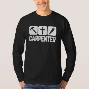 Camiseta Jesus Cristo Carpinteiro Ferramentas de Carpintari
