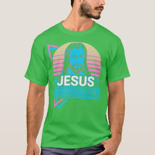 Camiseta Jesus Cristo Christian Cross Retro Gift