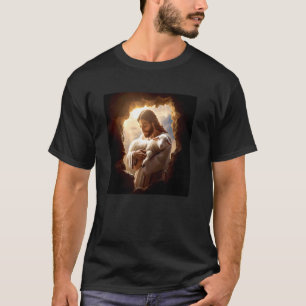 Camiseta Jesus Cristo com Cordeiro Arte Cristã Católica Des