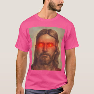 Camiseta Jesus Cristo com olhos vermelhos