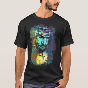 Camiseta Jesus Cristo Cruza Imagem Religiosa Arte Cristã