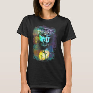 Camiseta Jesus Cristo Cruza Imagem Religiosa Arte Cristã