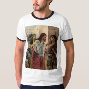 Camiseta Jesus Cristo curando o homem cego