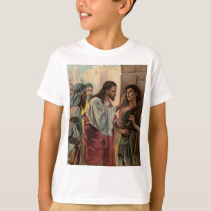 Camiseta Jesus Cristo curando o homem cego
