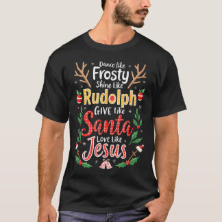 Camiseta Jesus Cristo Dança Cristã Como Um Brilho Sorrente